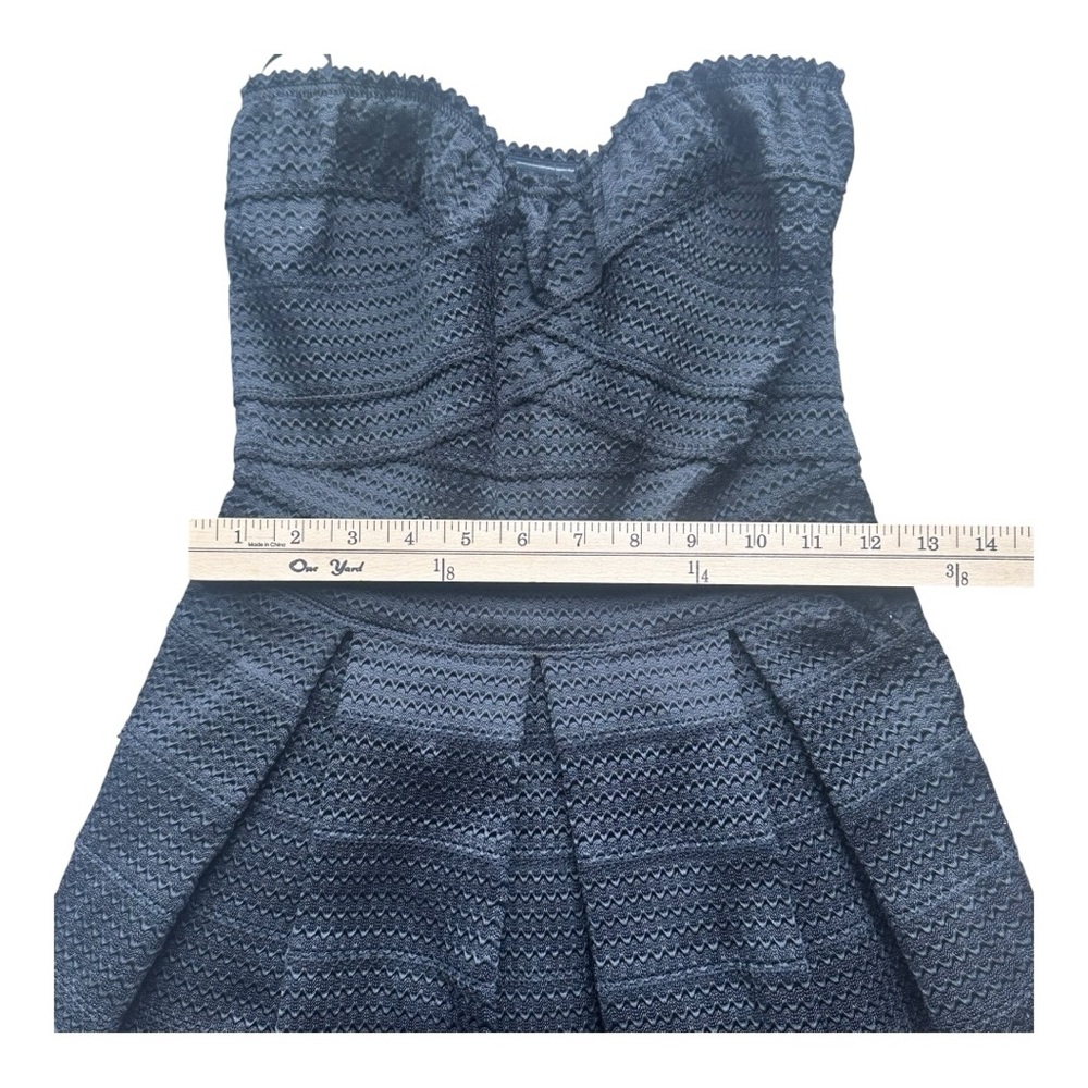 Express Black Elastic Fit & Flare Dress XS Homecoming - Picture 2 of 7